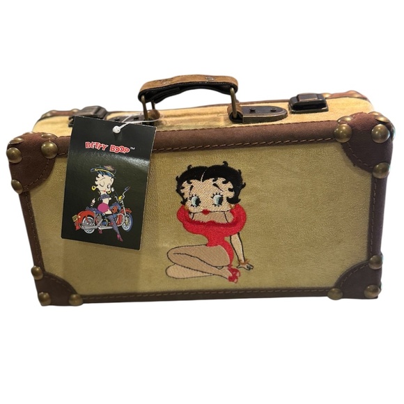Betty Boop Suede Box Purse Handbag Collectible 2008 - Picture 1 of 7